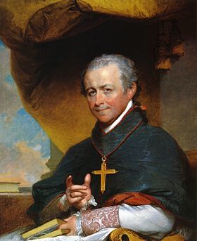 280px Bishop Jean Louis Anne Magdelaine Lefebvre de Cheverus by Gilbert Stuart 1823